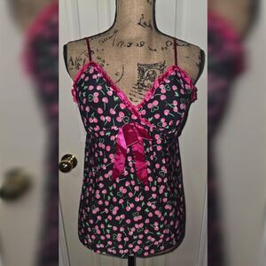 Cherry Print Babydoll Cami by jenni by Jennifer Moore